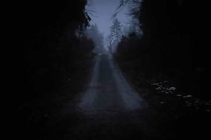 Image of rainy road